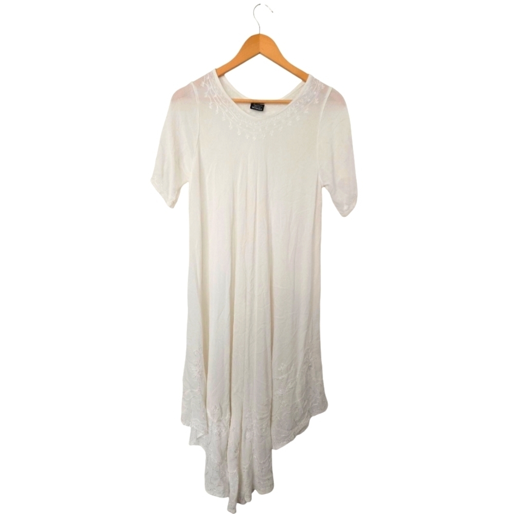 Fashion Force White Short Sleeve Swimsuit Cover